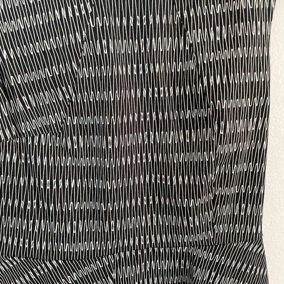 Kate Spade Saturday Black Print Pockets Sleeveless Fit and Flare Dress Size 0 - Picture 6 of 13